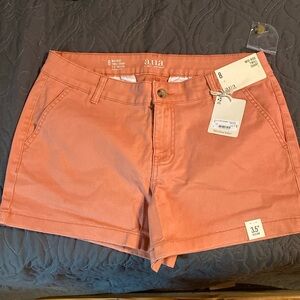 NWT A.N.A mid-rise twill shorts